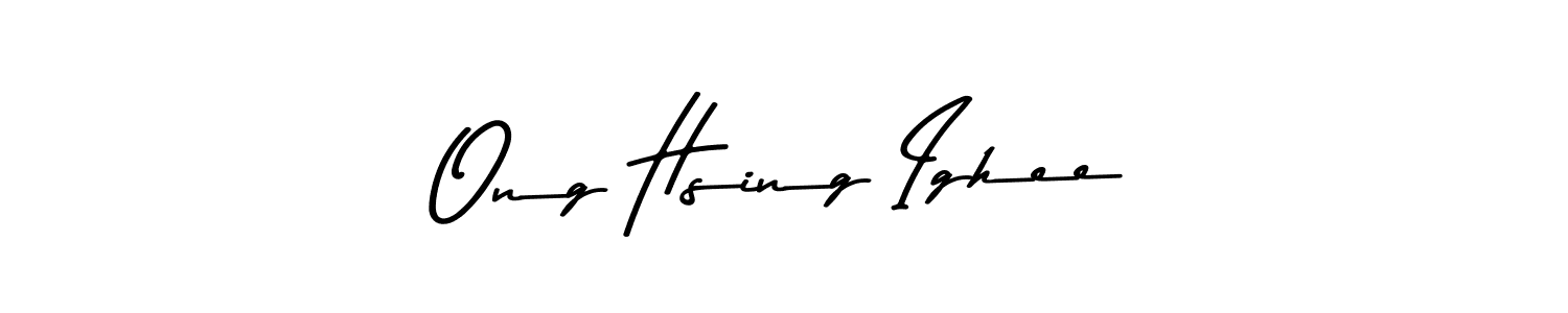 This is the best signature style for the Ong Hsing Ighee name. Also you like these signature font (Asem Kandis PERSONAL USE). Mix name signature. Ong Hsing Ighee signature style 9 images and pictures png