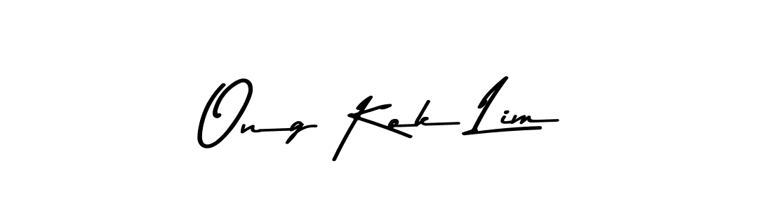 Make a beautiful signature design for name Ong Kok Lim. With this signature (Asem Kandis PERSONAL USE) style, you can create a handwritten signature for free. Ong Kok Lim signature style 9 images and pictures png