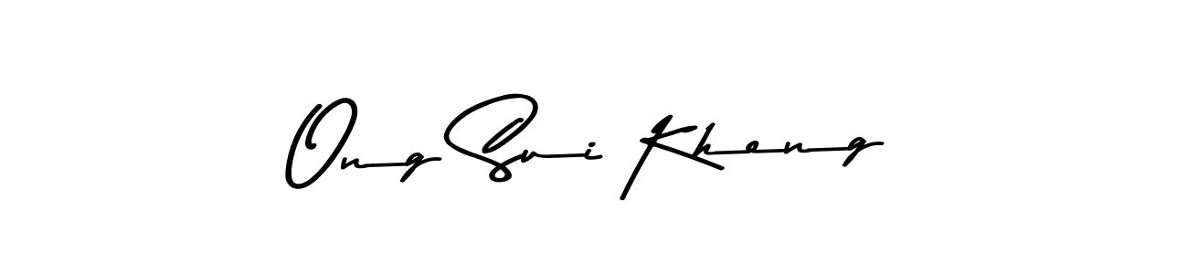 Make a beautiful signature design for name Ong Sui Kheng. With this signature (Asem Kandis PERSONAL USE) style, you can create a handwritten signature for free. Ong Sui Kheng signature style 9 images and pictures png
