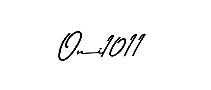 Design your own signature with our free online signature maker. With this signature software, you can create a handwritten (Asem Kandis PERSONAL USE) signature for name Oni1011. Oni1011 signature style 9 images and pictures png