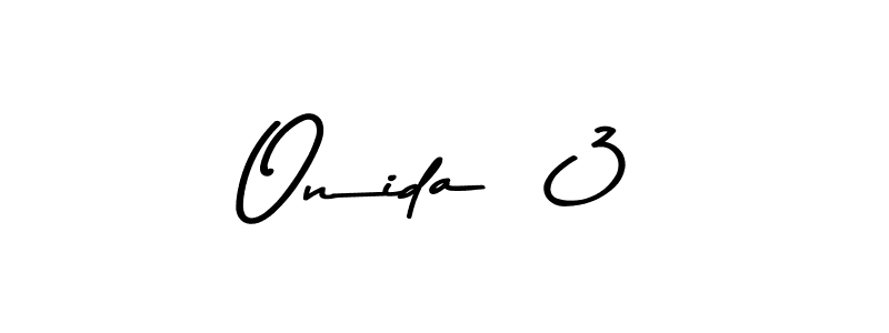 Create a beautiful signature design for name Onida <3. With this signature (Asem Kandis PERSONAL USE) fonts, you can make a handwritten signature for free. Onida <3 signature style 9 images and pictures png