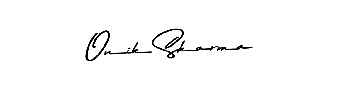 The best way (Asem Kandis PERSONAL USE) to make a short signature is to pick only two or three words in your name. The name Onik Sharma include a total of six letters. For converting this name. Onik Sharma signature style 9 images and pictures png