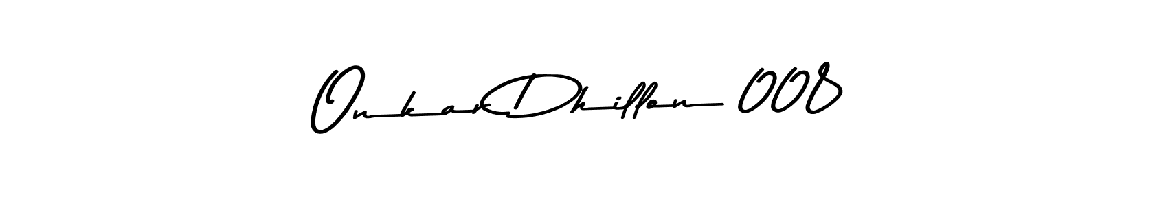 The best way (Asem Kandis PERSONAL USE) to make a short signature is to pick only two or three words in your name. The name Onkar Dhillon 008 include a total of six letters. For converting this name. Onkar Dhillon 008 signature style 9 images and pictures png