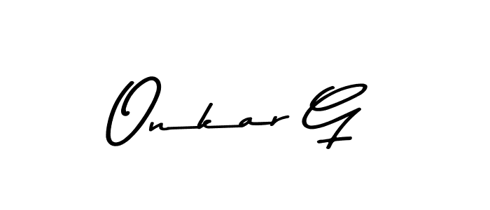 Make a beautiful signature design for name Onkar G. Use this online signature maker to create a handwritten signature for free. Onkar G signature style 9 images and pictures png