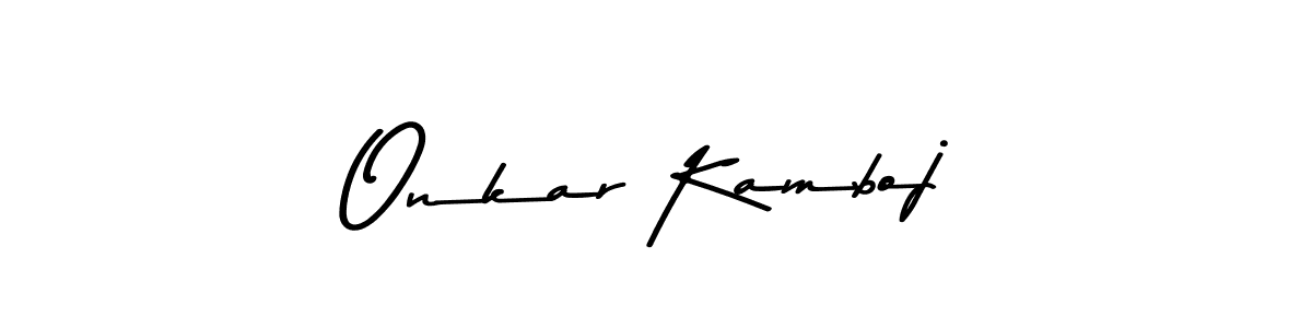 Make a beautiful signature design for name Onkar Kamboj. Use this online signature maker to create a handwritten signature for free. Onkar Kamboj signature style 9 images and pictures png