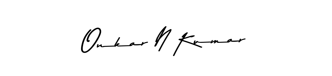 How to make Onkar N Kumar signature? Asem Kandis PERSONAL USE is a professional autograph style. Create handwritten signature for Onkar N Kumar name. Onkar N Kumar signature style 9 images and pictures png