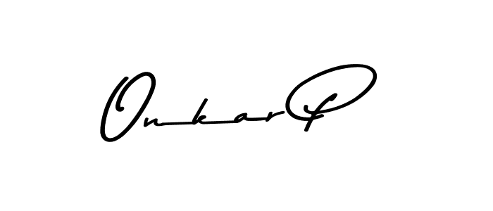 How to make Onkar P signature? Asem Kandis PERSONAL USE is a professional autograph style. Create handwritten signature for Onkar P name. Onkar P signature style 9 images and pictures png