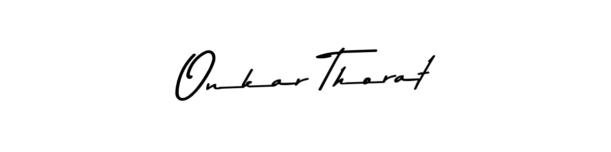 Create a beautiful signature design for name Onkar Thorat. With this signature (Asem Kandis PERSONAL USE) fonts, you can make a handwritten signature for free. Onkar Thorat signature style 9 images and pictures png