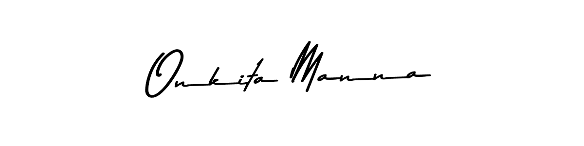 How to make Onkita Manna signature? Asem Kandis PERSONAL USE is a professional autograph style. Create handwritten signature for Onkita Manna name. Onkita Manna signature style 9 images and pictures png