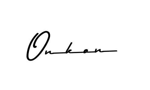 How to make Onkon signature? Asem Kandis PERSONAL USE is a professional autograph style. Create handwritten signature for Onkon name. Onkon signature style 9 images and pictures png