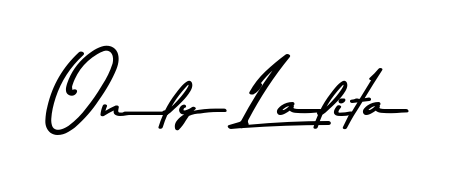 The Asem Kandis PERSONAL USE signature style provides a bold statement for name Only Lalita. Designed for business owners, executives, and leaders. Only Lalita signature style 9 images and pictures png