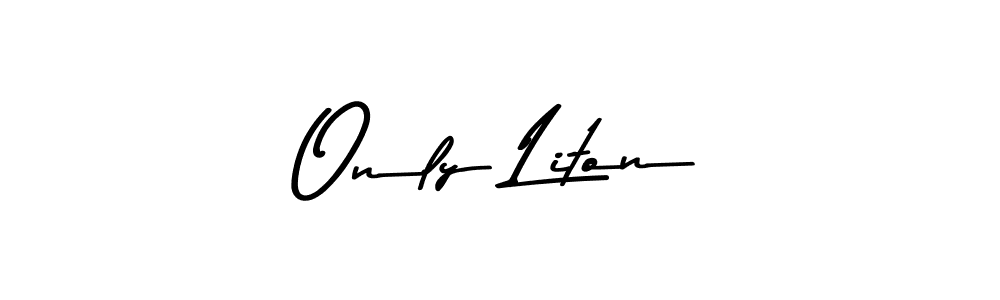 You can use this online signature creator to create a handwritten signature for the name Only Liton. This is the best online autograph maker. Only Liton signature style 9 images and pictures png