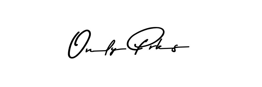 How to make Only Prks name signature. Use Asem Kandis PERSONAL USE style for creating short signs online. This is the latest handwritten sign. Only Prks signature style 9 images and pictures png
