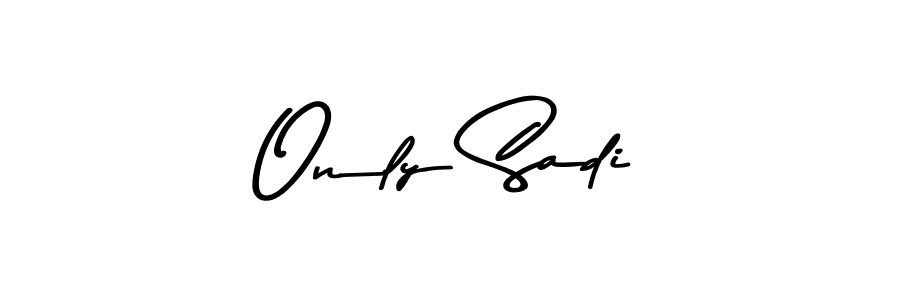 Asem Kandis PERSONAL USE is a professional signature style that is perfect for those who want to add a touch of class to their signature. It is also a great choice for those who want to make their signature more unique. Get Only Sadi name to fancy signature for free. Only Sadi signature style 9 images and pictures png