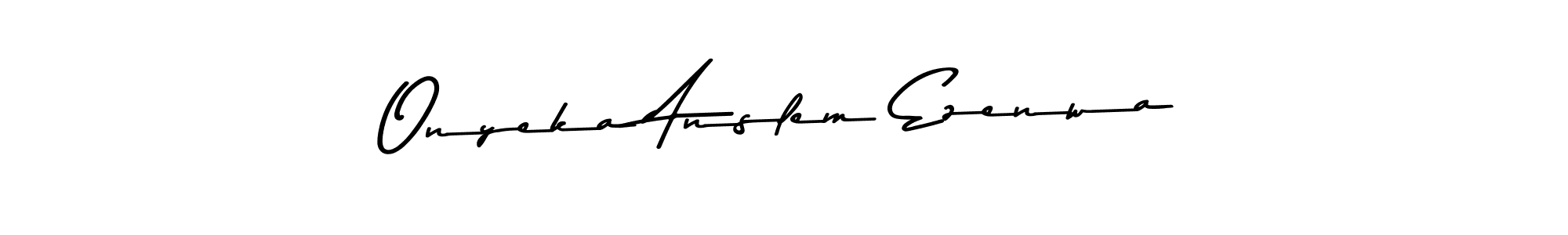 The best way (Asem Kandis PERSONAL USE) to make a short signature is to pick only two or three words in your name. The name Onyeka Anslem Ezenwa include a total of six letters. For converting this name. Onyeka Anslem Ezenwa signature style 9 images and pictures png