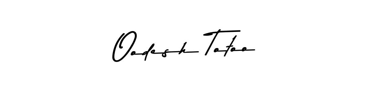 Make a beautiful signature design for name Oodesh Totoo. With this signature (Asem Kandis PERSONAL USE) style, you can create a handwritten signature for free. Oodesh Totoo signature style 9 images and pictures png