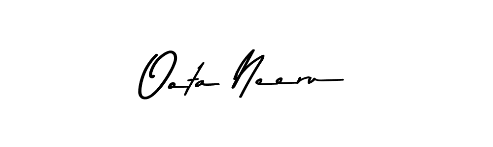 How to make Oota Neeru signature? Asem Kandis PERSONAL USE is a professional autograph style. Create handwritten signature for Oota Neeru name. Oota Neeru signature style 9 images and pictures png