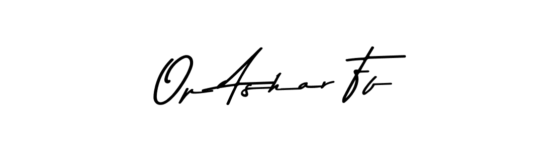How to make Op Ashar Ff signature? Asem Kandis PERSONAL USE is a professional autograph style. Create handwritten signature for Op Ashar Ff name. Op Ashar Ff signature style 9 images and pictures png