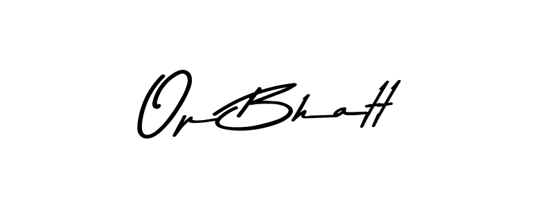 Use a signature maker to create a handwritten signature online. With this signature software, you can design (Asem Kandis PERSONAL USE) your own signature for name Op Bhatt. Op Bhatt signature style 9 images and pictures png