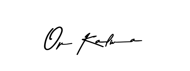 Similarly Asem Kandis PERSONAL USE is the best handwritten signature design. Signature creator online .You can use it as an online autograph creator for name Op Kalwa. Op Kalwa signature style 9 images and pictures png