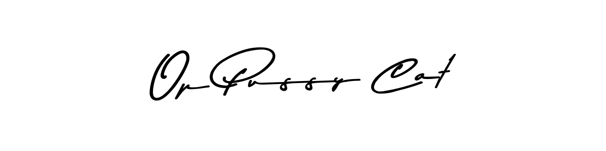 The best way (Asem Kandis PERSONAL USE) to make a short signature is to pick only two or three words in your name. The name Op Pussy Cat include a total of six letters. For converting this name. Op Pussy Cat signature style 9 images and pictures png