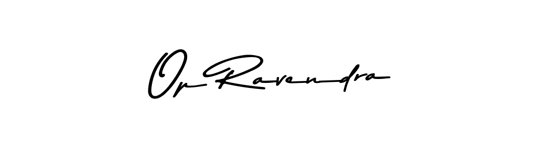 How to make Op Ravendra name signature. Use Asem Kandis PERSONAL USE style for creating short signs online. This is the latest handwritten sign. Op Ravendra signature style 9 images and pictures png