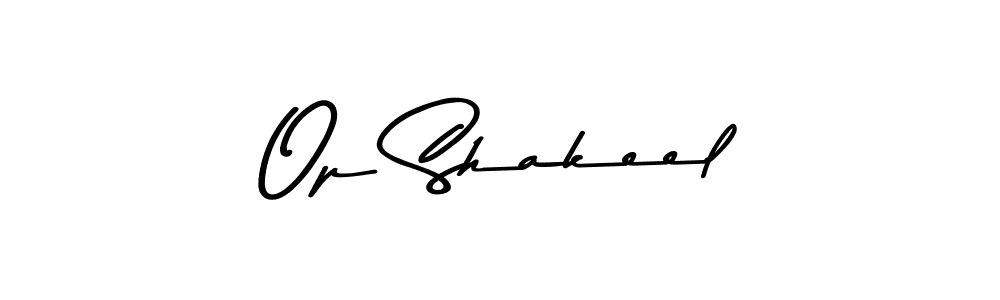 Design your own signature with our free online signature maker. With this signature software, you can create a handwritten (Asem Kandis PERSONAL USE) signature for name Op Shakeel. Op Shakeel signature style 9 images and pictures png
