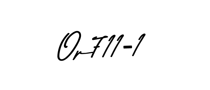 How to make Op711-1 signature? Asem Kandis PERSONAL USE is a professional autograph style. Create handwritten signature for Op711-1 name. Op711-1 signature style 9 images and pictures png