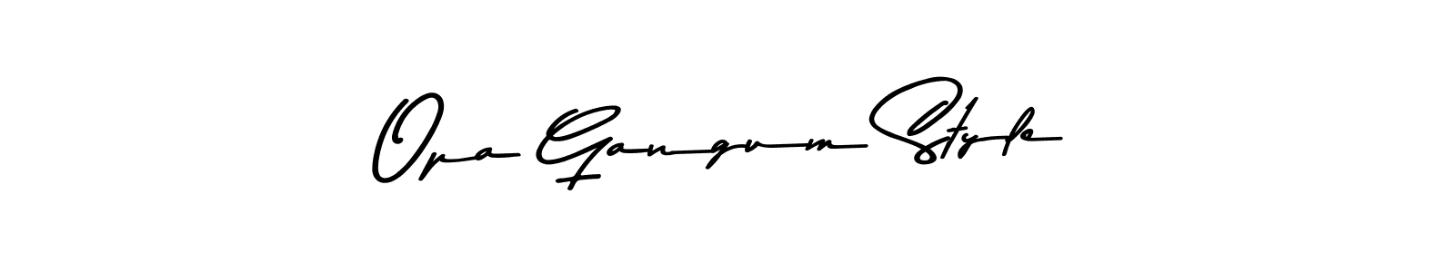 How to make Opa Gangum Style signature? Asem Kandis PERSONAL USE is a professional autograph style. Create handwritten signature for Opa Gangum Style name. Opa Gangum Style signature style 9 images and pictures png