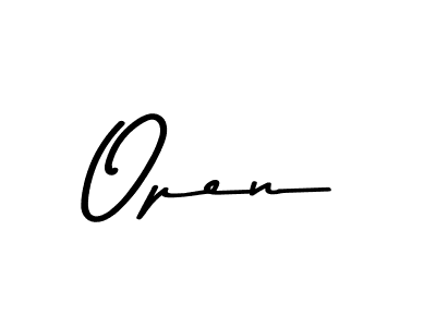 Design your own signature with our free online signature maker. With this signature software, you can create a handwritten (Asem Kandis PERSONAL USE) signature for name Open. Open signature style 9 images and pictures png