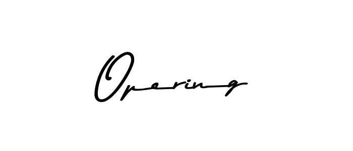 How to make Opering name signature. Use Asem Kandis PERSONAL USE style for creating short signs online. This is the latest handwritten sign. Opering signature style 9 images and pictures png