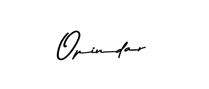 Design your own signature with our free online signature maker. With this signature software, you can create a handwritten (Asem Kandis PERSONAL USE) signature for name Opindar. Opindar signature style 9 images and pictures png