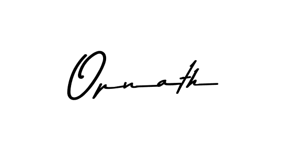 Create a beautiful signature design for name Opnath. With this signature (Asem Kandis PERSONAL USE) fonts, you can make a handwritten signature for free. Opnath signature style 9 images and pictures png