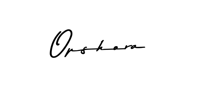 How to make Opshora signature? Asem Kandis PERSONAL USE is a professional autograph style. Create handwritten signature for Opshora name. Opshora signature style 9 images and pictures png