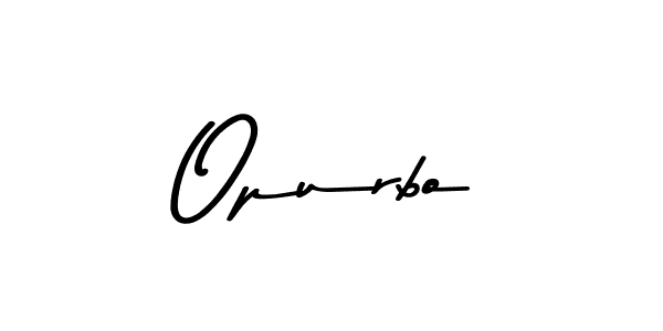 Create a beautiful signature design for name Opurbo. With this signature (Asem Kandis PERSONAL USE) fonts, you can make a handwritten signature for free. Opurbo signature style 9 images and pictures png
