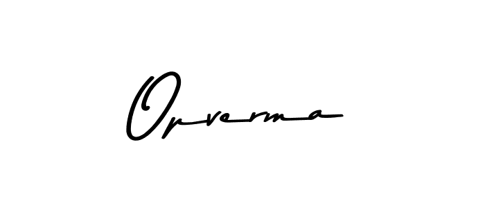 How to make Opverma signature? Asem Kandis PERSONAL USE is a professional autograph style. Create handwritten signature for Opverma name. Opverma signature style 9 images and pictures png