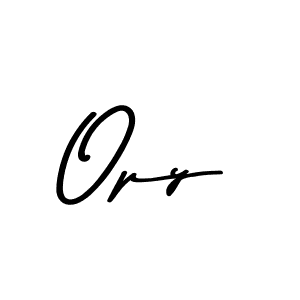 Design your own signature with our free online signature maker. With this signature software, you can create a handwritten (Asem Kandis PERSONAL USE) signature for name Opy. Opy signature style 9 images and pictures png