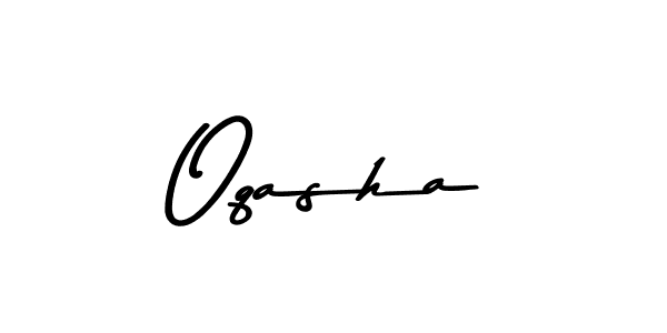 Create a beautiful signature design for name Oqasha. With this signature (Asem Kandis PERSONAL USE) fonts, you can make a handwritten signature for free. Oqasha signature style 9 images and pictures png