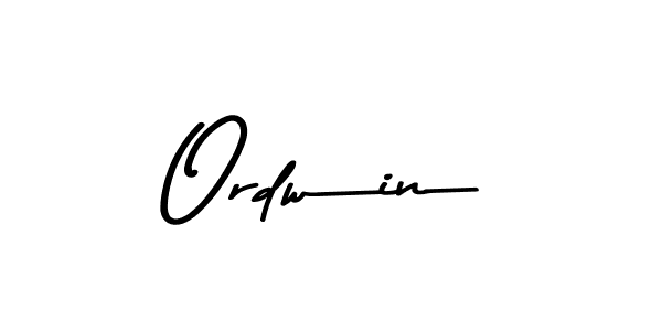How to make Ordwin name signature. Use Asem Kandis PERSONAL USE style for creating short signs online. This is the latest handwritten sign. Ordwin signature style 9 images and pictures png