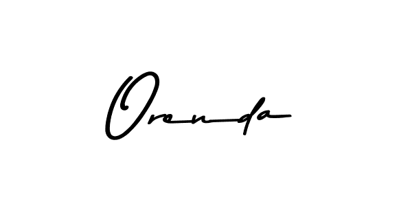 Design your own signature with our free online signature maker. With this signature software, you can create a handwritten (Asem Kandis PERSONAL USE) signature for name Orenda. Orenda signature style 9 images and pictures png