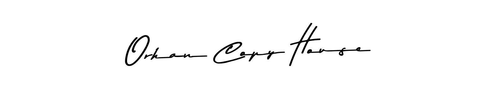 Asem Kandis PERSONAL USE is a professional signature style that is perfect for those who want to add a touch of class to their signature. It is also a great choice for those who want to make their signature more unique. Get Orhan Copy House name to fancy signature for free. Orhan Copy House signature style 9 images and pictures png
