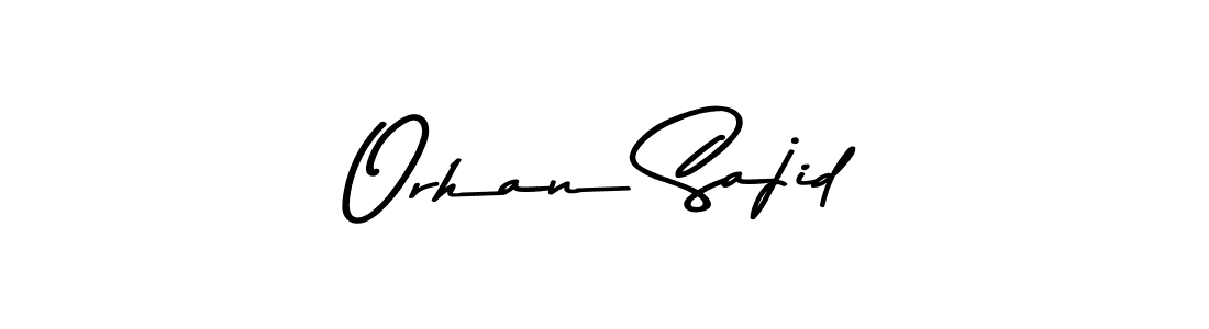 Orhan Sajid stylish signature style. Best Handwritten Sign (Asem Kandis PERSONAL USE) for my name. Handwritten Signature Collection Ideas for my name Orhan Sajid. Orhan Sajid signature style 9 images and pictures png
