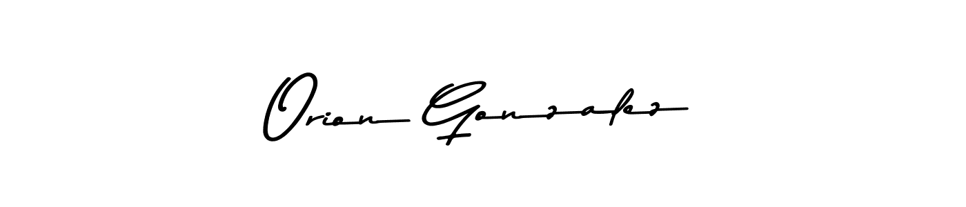 Orion Gonzalez stylish signature style. Best Handwritten Sign (Asem Kandis PERSONAL USE) for my name. Handwritten Signature Collection Ideas for my name Orion Gonzalez. Orion Gonzalez signature style 9 images and pictures png