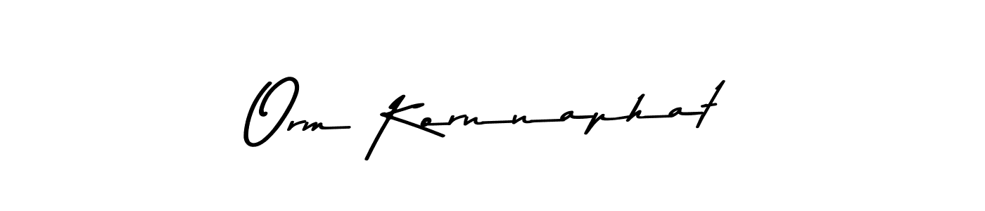 Asem Kandis PERSONAL USE is a professional signature style that is perfect for those who want to add a touch of class to their signature. It is also a great choice for those who want to make their signature more unique. Get Orm Kornnaphat name to fancy signature for free. Orm Kornnaphat signature style 9 images and pictures png