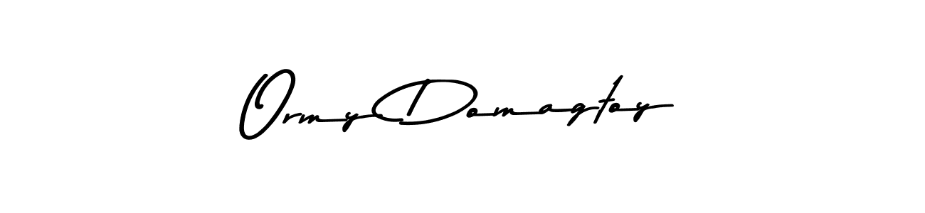 You should practise on your own different ways (Asem Kandis PERSONAL USE) to write your name (Ormy Domagtoy) in signature. don't let someone else do it for you. Ormy Domagtoy signature style 9 images and pictures png