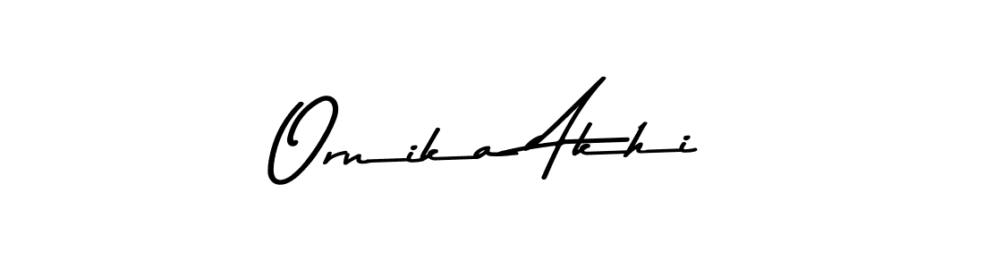 How to make Ornika Akhi signature? Asem Kandis PERSONAL USE is a professional autograph style. Create handwritten signature for Ornika Akhi name. Ornika Akhi signature style 9 images and pictures png