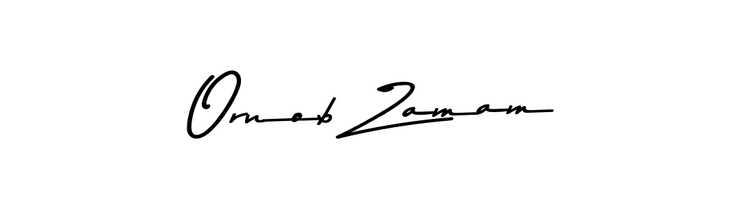 Design your own signature with our free online signature maker. With this signature software, you can create a handwritten (Asem Kandis PERSONAL USE) signature for name Ornob Zamam. Ornob Zamam signature style 9 images and pictures png