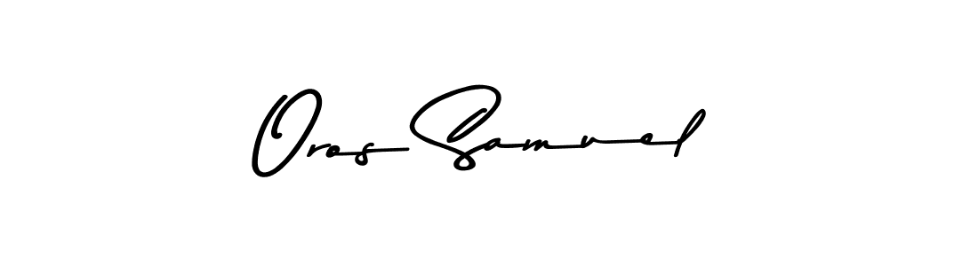 Similarly Asem Kandis PERSONAL USE is the best handwritten signature design. Signature creator online .You can use it as an online autograph creator for name Oros Samuel. Oros Samuel signature style 9 images and pictures png