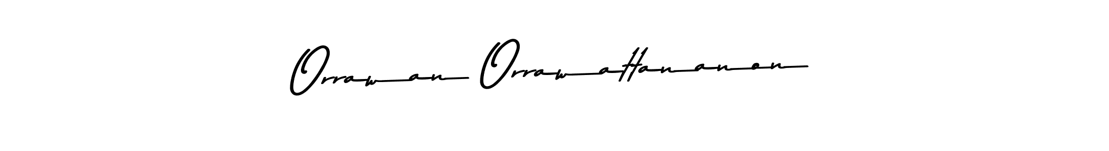 Create a beautiful signature design for name Orrawan Orrawattananon. With this signature (Asem Kandis PERSONAL USE) fonts, you can make a handwritten signature for free. Orrawan Orrawattananon signature style 9 images and pictures png