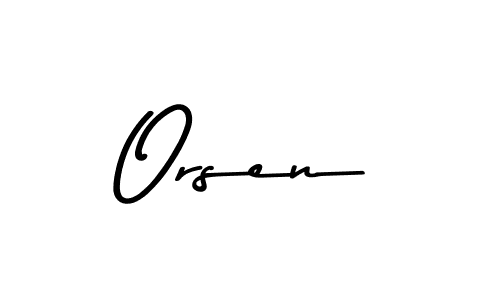 How to make Orsen signature? Asem Kandis PERSONAL USE is a professional autograph style. Create handwritten signature for Orsen name. Orsen signature style 9 images and pictures png